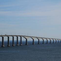 Confederation Bridge nach Prince Edward Island.