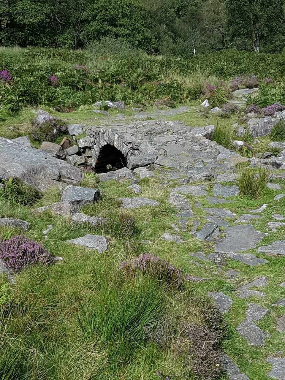 Pretty footbridge towards west end of Roman steps