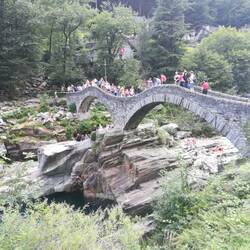 Double-humped Romanesque Bridge at Lavertezzo