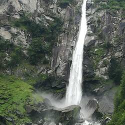 Waterfall at Foroglio in the Valle Maggia
