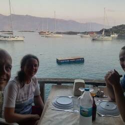 Restaurant mit Blick auf die Patagon