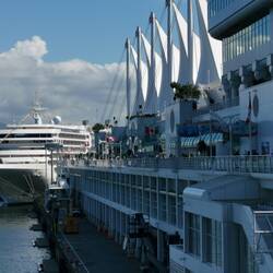 The Golden Princess - about to leave dock.