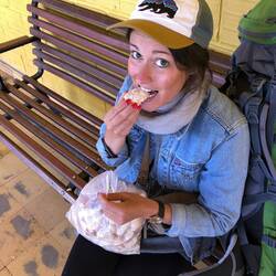 Super leckeres Gebäck mit Puderzucker