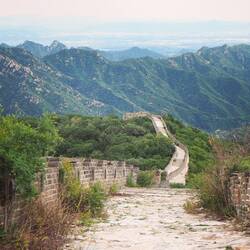 Übergang zum renovierten Teil - Mutianyu