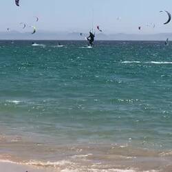 Kitesurfer in Aktion