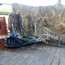 Old and new dog sleds