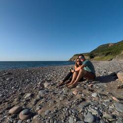 Halbzeitfeier am Cape Breton