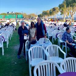 Set up for the concert