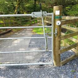 Gate on Llyn Trawsfynydd cycle path