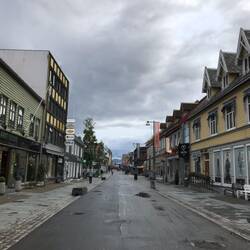 Einkaufsstrasse von Tromsø - ein nicht so einladendes Foto, I know 😂