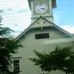 Historic Wooden Clock Tower