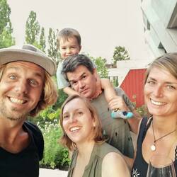 Grillabend bei den Lubers in München.