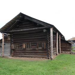 Siberian village house