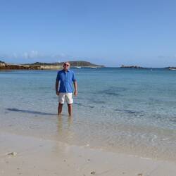 In the sea!