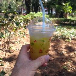 ...Zuckerrohrsaft mit Ingwer und Zitrone 😋