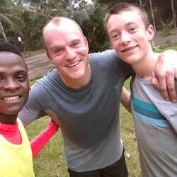 Levi was a local who we enjoyed getting to know. Kev played soccer with him and his friends.