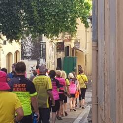 Ghostriders walking the streets of Arles