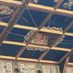 Ceiling og the stage has a trap door