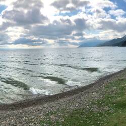 Our first view of Lake Baikal