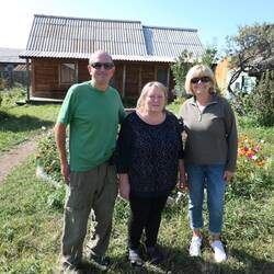 Saying goodbye to Galina our perfect host