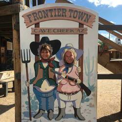 A couple of Dudes at Frontier Village in Cave Creek