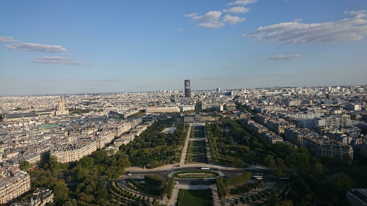 Champ de Mars from the Eiffel