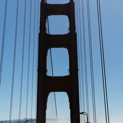 The Golden Gate Bridge. Over and back on the bus.