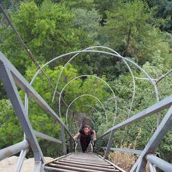 Kurze Kletterei zum "One Step to Heaven"