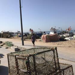 Fischerboote am Strand
