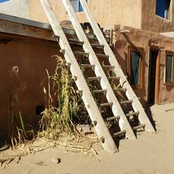A Kiva, disguised as a regular dwelling, as the Spanish Conquistadors who ruled for a time forbade traditional