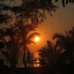 Sonnenaufgang an der Campsite