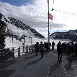 Aussichtsplattform mit Blick auf den Mönch