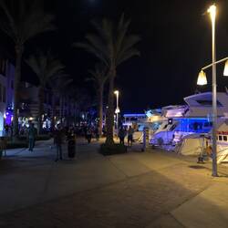 Marina bei Nacht