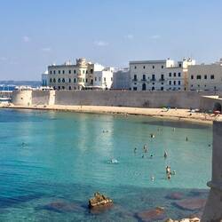 Main town beach in Gallipoli was beautiful