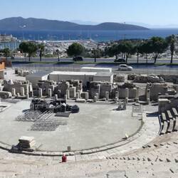 Der Blick vom antiken Theater in Bodrum