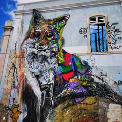 3D-Streetart mit Schrott
