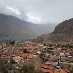 Ausblick von den Lagerhäusern auf die Terassen