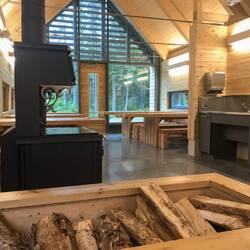 Der Aufenthaltsraum vom Campingplatz