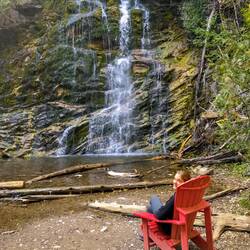 Erholung am Ziel von "La Chute" 😊