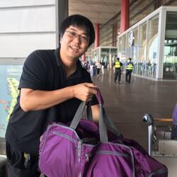 Yang looks pleased to see us going home