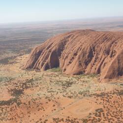 Uluru from the air.