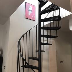 Spiral staircase up to Terrace