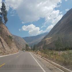 Landschaft nach Cusco mit dem Auto