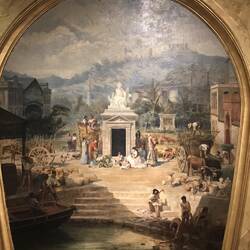 Allegory of the Hisyory, Industry and Commerce of Málaga (1870)