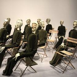 Group of 13 (Homage to Amnesty International) by Eva Aeppli