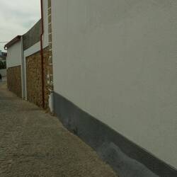 Pauli is standing at the far edge of Steve/Nicola's property