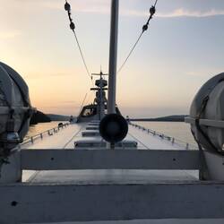 Blick über das Schnellboot