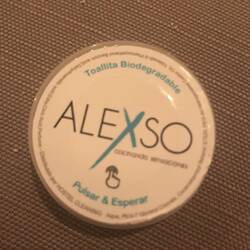 This opens up to be a wipe - very cute and playful