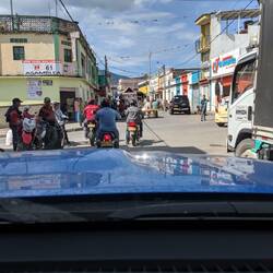 La Plata is very small. Not much to see. Here is a street scene...