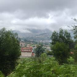 Looking back towards Vigo, in the Rain!